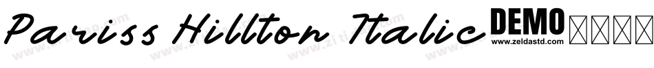 Pariss Hillton Italic字体转换